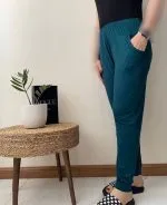 شلوار زنانه ساده گیاهی - Image 6