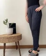 شلوار زنانه ساده گیاهی - Image 4