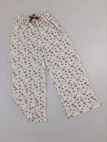شلوار زنانه نخ پنبه کرکره ای طرح پروانه - Image 3