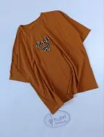 تیشرت لانگ نخ پنبه زنانه قلب و نوشته(قواره بزرگ) - Image 2