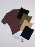 تیشرت یقه هفت کرکره ای برشکا