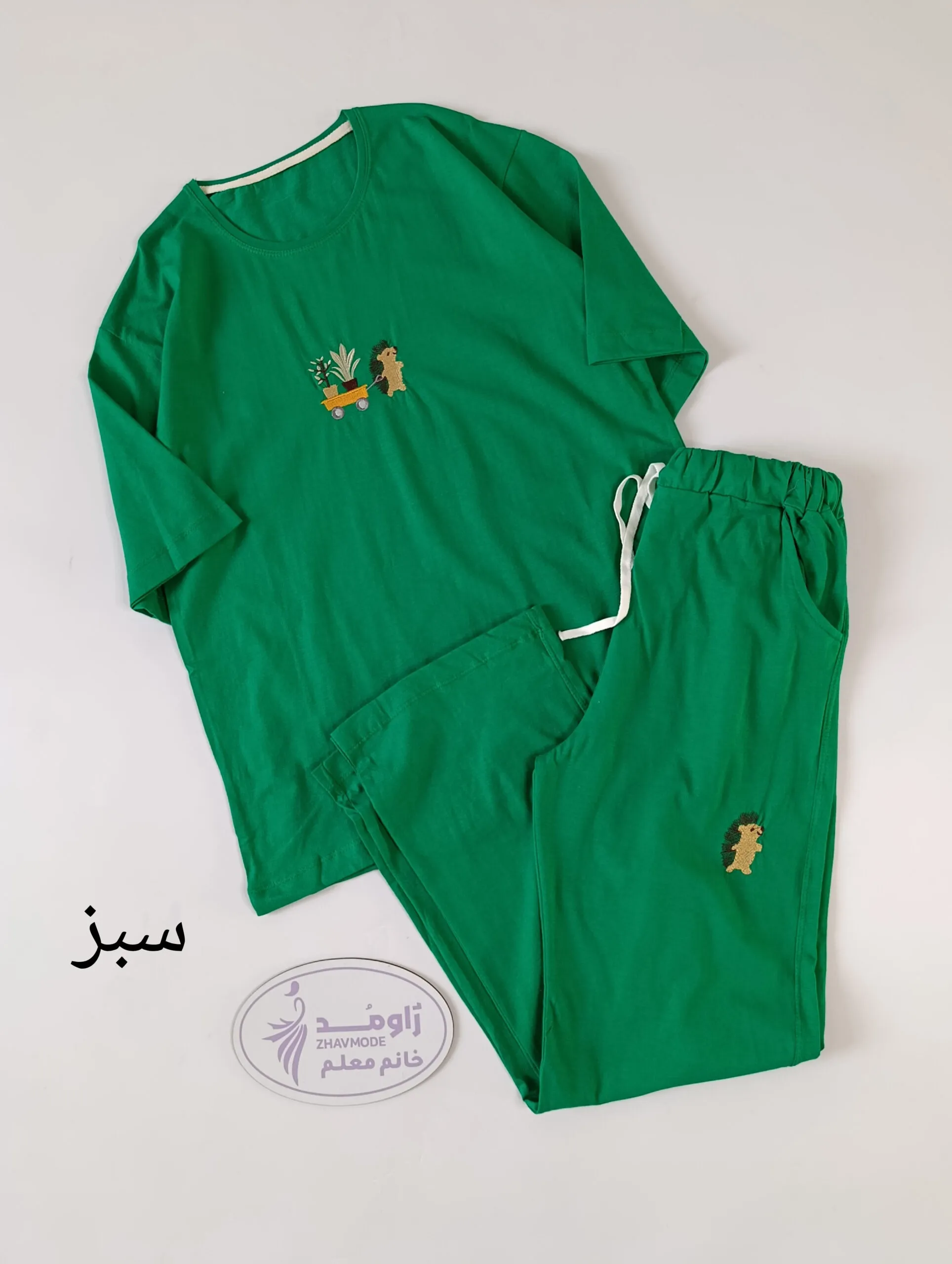 InShot_20260426_110955265-scaled-1.jpg ست تیشرت لانگ و شلوار بگ عروسکی(سری یک) - Image 1