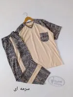 ست تیشرت شلوار لوکس یقه هفت - Image 4