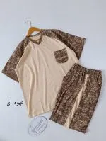 ست تیشرت شلوار لوکس یقه هفت