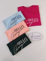 تیشرت زنانه مینیمال hello - Image 4