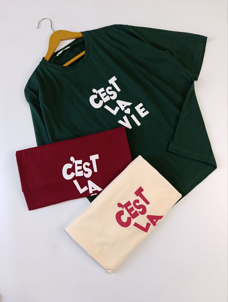 IMG_20260810_202928_708 تیشرت لانگ زنانه cest la vie - Image 1