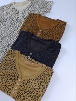 تیشرت پلنگی یقه دلبری - Image 5