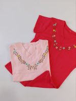 تیشرت یقه هفت گلدوزی - Image 3