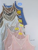 تاپ زنانه راه راه یقه دلبری - Image 6
