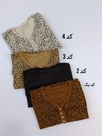 تیشرت پلنگی یقه دلبری - Image 2