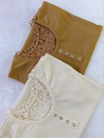 تیشرت زنانه پشت گیپوری - Image 8