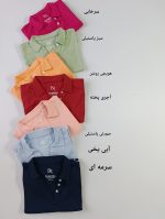 تیشرت یقه شکاری دکمه نما - Image 4